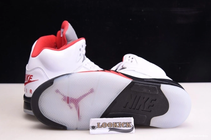 Air DA1911-102 5 Fire Tongue (2020) Jordan Retro Silver Red 0811